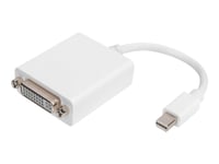 Digitus - Videokort - Mini Displayport (Hane) Till Dvi-I (Hona) - Displayport 1.2/Thunderbolt 2 - 15 Cm - 1080P Stöd 60 Hz - Vit