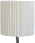 Carolin Plisserad Cylinder Lampskärm Hög Ø26cm Vit