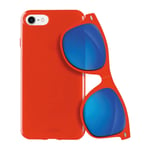 Puro IPHSE2/8/7 Cover And Sunglasses, red