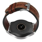 NeatCase Quick Release Leather Watch Strap compatible with TicWatch Pro/Pro 4G LTE / S2 / E2 Band (22mm, Brown)