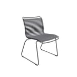 CLICK Dining Chair Without Armrest - Dark Grey