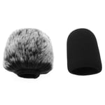 2x Furry Foam Windscreen Mic Cover Fit for Audio Technica At2020 At2035
