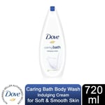 Dove Caring Bath Indulging Cream Bath Soak with 1/4 Moisturising Cream, 720ml