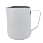 Abcsea 1 Piece Stainless Steel Milk Frothing Pitcher Jug, Milk Frother jug, Milk Foaming Jug for Coffee and Latte Art, White 350ml/12oz