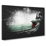 The Needle Of The Record Player Paint Splash Canvas Print for Living Room Bedroom Home Office Décor, Wall Art Picture Ready to Hang, 30 x 20 Inch (76 x 50 cm)