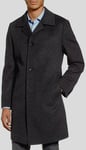 New Hugo BOSS mens grey virgin wool long suit overcoat jacket coat 44R XXL £399