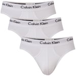Calvin Klein Kalsonger 3P Cotton Stretch Hip Brief Vit bomull Medium Herr