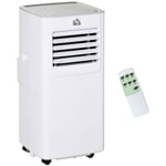 7000 BTU Mobile Air Conditioner Indoor Portable AC Unit w/ RC, White