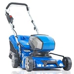 Hyundai 40V Lithium-Ion Battery Lawnmower, 42cm / 420mm Cutting Width, Cordless Lawnmower with Battery & Charger, Mulching, 45L Bag & 3 Year Warranty
