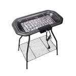 AORISSE Electric Barbecue, 2 in 1 Charcoal Grill Household 2200W Portable 7-Speed Temperature Adjustment Electric Smokeless Grill Outdoor Barbecue Camping Picnic Terrace