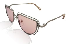 Chloé Sunglasses Women's CE164S 876 Rose Gold/Peach Flash