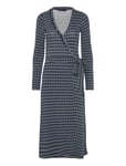 Ilse Jacobsen Elisa Harlekin Wrap Dress Blå