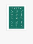 EAST END PRINTS Violet Studio 'Pasta Guide' Wood Framed Print