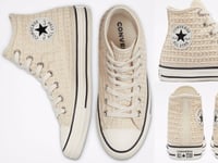 Converse Raffia Chuck Taylor All Star High Top Sneakers Shoes Trainers 37,5