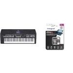 Yamaha PSR-SX600 Digital Keyboard - a Powerful Digital Workstation Keyboard with 61 Touch-Sensitive & Integral 128GB Micro SD Card 4K Video Premium High Speed Memory Card SDXC Up to 100MB s Read
