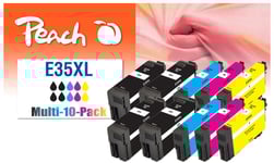 Kompatibel med Peach Epson WorkForce Pro WF-4735 DTWF bläckpatron, 24ml, Cyan