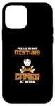 Coque pour iPhone 12 mini Do Not Disturb Gamer At Work Console amusante Mode de jeu King