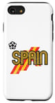 Coque pour iPhone SE (2020) / 7 / 8 Ballon de football Euro rétro Espagne