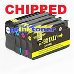 950/951XL 4 Ink Cartridges Compatible for HP Officejet Pro 8100,8600,251dw,276dw