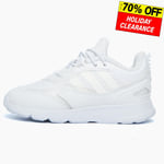 Adidas Originals ZX 1K Boost 2.0 Infants Casual Sporty Comfort Trainers White