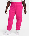 Nike Sportswear Phoenix Fleece Women's High-Waisted Oversized Tracksuit Bottoms (Plus Size)