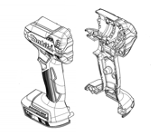 Makita 183E35-7 Skal till DTD153