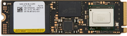 Hewlett Packard – HP 2TB PCIe NVMe TLC M.2 SSD EMEA-INTL E (6D8L6AA#ABB)