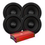 4-pack GAS MAX S1-12D2 med Bass Habit SE8000.1D1, baspaket