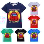 Among Us Barn T-Shirt  Impostor Sssshhhh Game Crewmate Pink Rosa 150