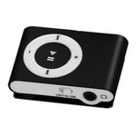 Morninganswer Metal Mini Clip Mp3 Player Sport Digital Music Support Tf Card Mp3 Player Usb 2.0 With 3.5Mm Headphone Jack Black