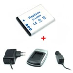 Chargeur + Batterie D-Li88 pour Pentax Optio H90, P70, P80, W90, WS80