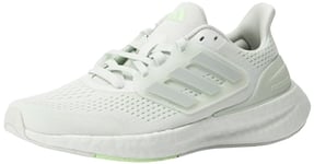 adidas Women's Pureboost 23.0 Sneaker, Crystal Jade/Linen Green met/Green Spark, 10 UK