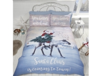 Santa Santa's Coming to Town sängkläder för dubbeltäcke, 200x200cm