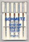 Schmetz (23F1) Nåler 75 HAx1 SP, 15X1 SP Super Stretch 5 pakk SCHMETZ (2