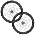Campagnolo Bora WTO 60 Dark Carbon Disc Clincher Road Wheelset - Label / Shimano 12mm Front 142x12mm Rear Centerlock Pair 11-12 Speed 700c