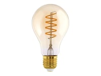 Eglo - Led-Glödlampa Med Filament - Form: A75 - E27 - 4 W (Motsvarande 25 W) - Varmt Vitt Ljus - 2000 K - Bärnsten