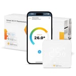 Thermostat Connecté pour Chaudière/Chauffage au Sol à Eau Compatible avec HomeKit, Siri, Alexa et Google Home, WiFi Support Programmer/Voix/Contrôle Intelligent à Distance