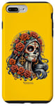 Coque pour iPhone 7 Plus/8 Plus Candy Skull Make-up Girl Día de los muertos Candy Skull