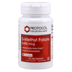 Protocol For Life 5-Methylfolate 5000 mcg 50 caps