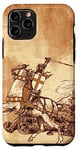 Coque pour iPhone 11 Pro Chevalier médiéval Dragon Slayer Renaissance Moyen Âge