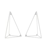 Maze Pythagoras brackets, 2-pack white