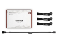Noctua NA-SEC1 chromax.black - Förlängningsströmkabel till fläkt - 4-stifts PWM (hona) till 4-stifts PWM (hane) - 30 cm - svart