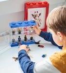 Lego Storage Minifigur Display - 8 fack 19 cm Blå One Size Låda unisex