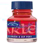 Winsor & Newton Calligraphy Ink, Transparent 30 ml Scarlet Red 601
