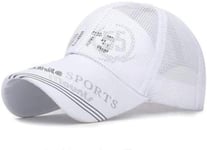 Baseball cap Men's summer mesh hat sun hat outdoor sports breathable bone men men women casual white