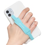 Sinjimoru Universal Silicone Phone Grip Holder, Cell Phone Stand with Elastic Phone Finger Strap for Android/iPhone Case, Sinji Loop Stand Mint
