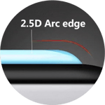 Skjermbeskyttelse for Apple iPad PRO 12.9-toms herdet glass 9H 0.26mm tykkelse - Avrundet