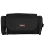 Titleist Players Hanging Toiletries Bag, Black/Red, 5.5” x 11.5” x 5”