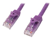Startech.Com Cat6-Patchkabel Med Hakfria Rj45-Kontakter – 2 M, Lila - Patch-Kabel - Rj-45 (Hane) Till Rj-45 (Hane) - 2 M - Utp - Cat 6 - Hakfri - Lila