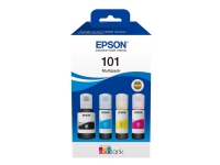 Epson 101 Multipack - 4-pack - svart, gul, cyan, magenta - original - bläcktank - för Epson L4260, L4266, L6190, L6260, L6270, L6276, L6290 EcoTank L14150, L4260, L6270, L6290
